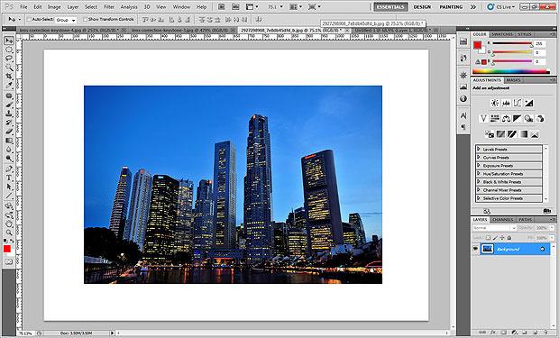 Enlarge the canvas