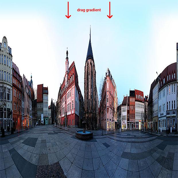 Adding a gradient to a photo